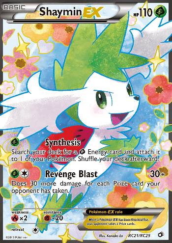 Shaymin-EX (RC21/113), Busca de Cards