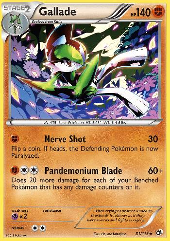 Card Gardevoir RC10/113 da coleção Legendary Treasures