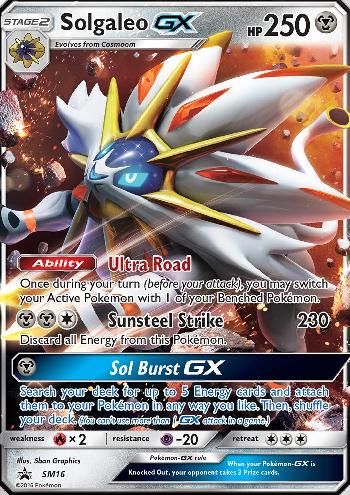 Carta Pokémon Tcg: Solgaleo-gx Sm104a Gold Português + Brind em