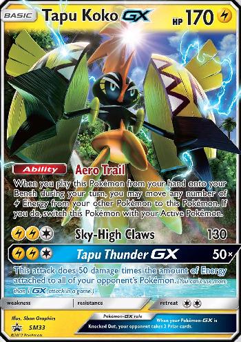 Carta Pokémon Tapu Koko Rara Brilhante