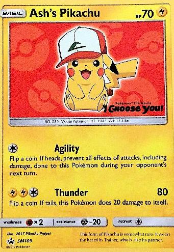 Ash's Pikachu (SM108/∞), Busca de Cards