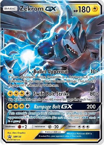 Carta Pokémon Zekrom-GX (SM138/250) - Sol e Lua Promos - Ultra Rara