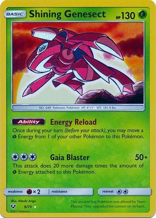 Carta Pokemon Genesect Luminescente Shiny