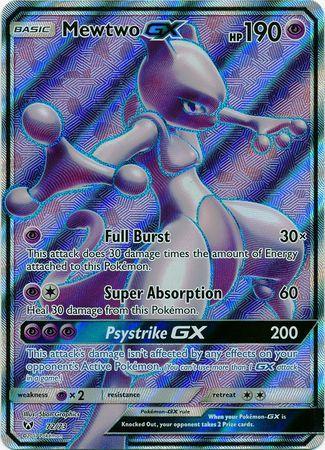 Carta Pokémon Lendário Mewtwo E Mew Gx Sintonia Mental