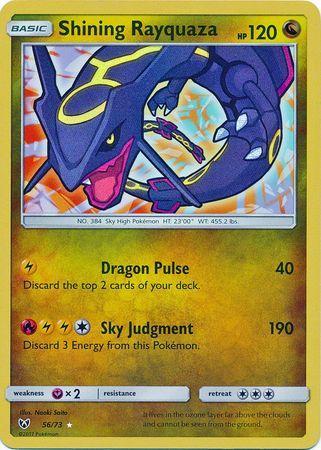 Carta Pokémon Lendário Rayquaza Gx Destinos Ocultos