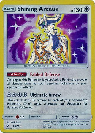 Carta promocional 'Arceus V' de Pokémon Legends: Arceus disponível