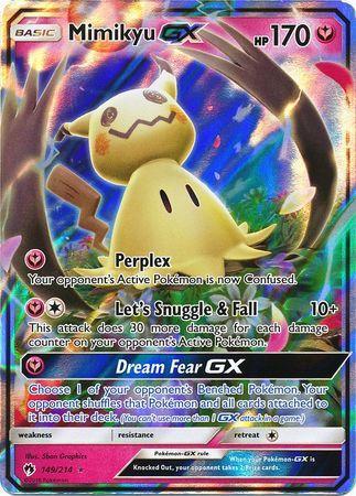 Carta Pokémon Gengar/Mimikyu GX de segunda mano por 15 EUR en