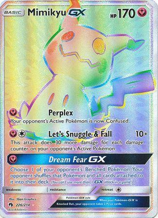 Carta Pokémon Gengar/Mimikyu GX de segunda mano por 15 EUR en