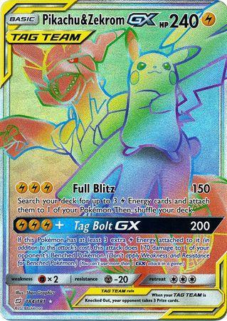 Pikachu e Zekrom-GX / Pikachu & Zekrom-GX (184/181), Busca de Cards