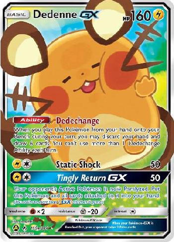 Epic Game - POKEMON – Card DEDENNE GX Todo deck deve ter pelo