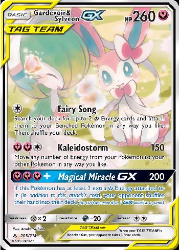 Pokémon Tcg: Gardevoir E Sylveon Gx (225/214) - Sm10 Elos Inquebráveis em  Promoção na Americanas