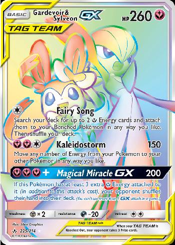 Pokémon Tcg: Gardevoir E Sylveon Gx (225/214) - Sm10 Elos Inquebráveis em  Promoção na Americanas