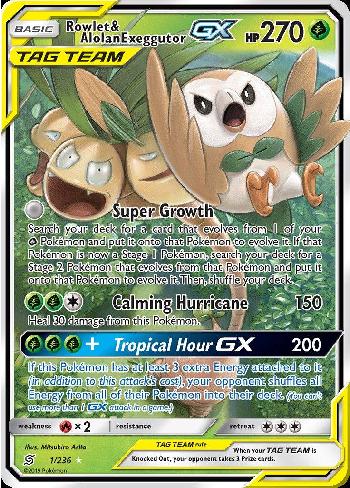 Exeggutor de Alola V, Deck