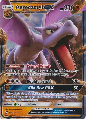 Carta Pokemon Aerodactyl Ex Original (condição Sp)