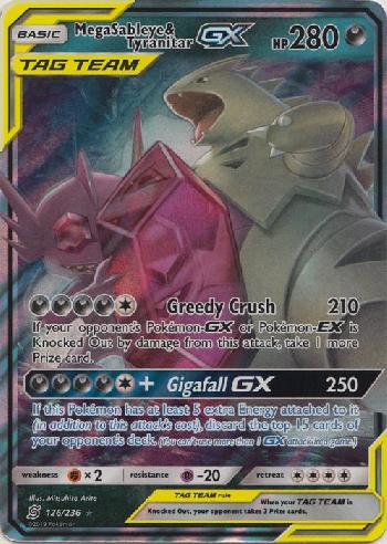 Carta Pokémon Mega Sableye E Tyranitar Gx Sintonia Mental