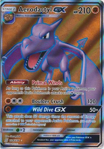 Carta Pokemon Aerodactyl Ex Original (condição Sp)