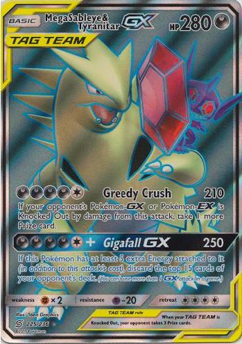 Mega Sableye e Tyranitar-GX / Mega Sableye & Tyranitar-GX (#126/236)