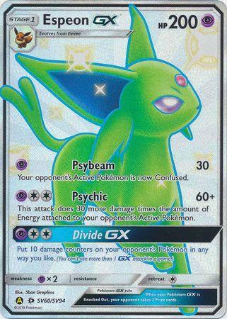 Carta Pokémon Espeon Gx Full Art Sol E Lua