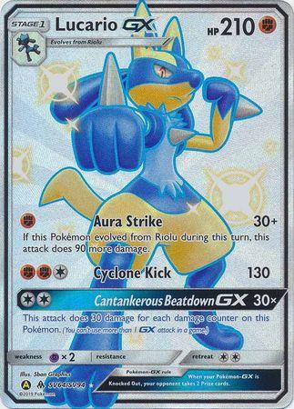 Carta Pokémon Em Metal Lucario GX - Colecionador, Cartinhas Pokémon