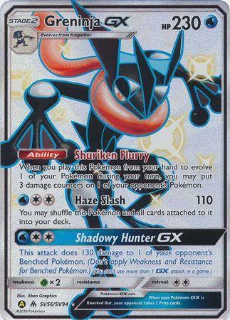 Carta Pokémon Greninja Gx Com Lote De 100 Cartas Originais em