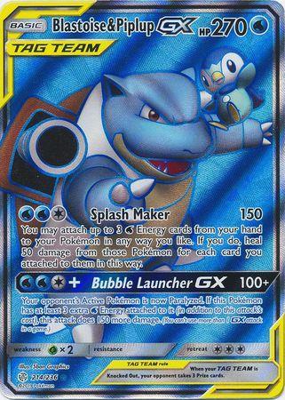 Blastoise e Piplup-GX / Blastoise & Piplup-GX (#214/236)