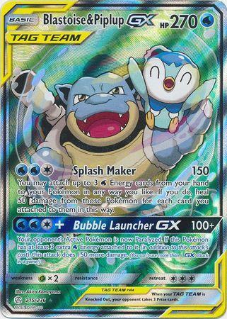 Blastoise e Piplup-GX / Blastoise & Piplup-GX (#215/236)