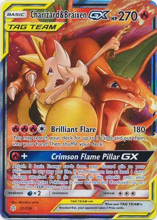 Charizard E Braixen GX Pokémon Carta Em Português 22/236 - Ri Happy