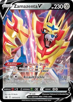 Zamazenta V Foil Pokémon Carta Em Português 18/25 - Deck de Cartas -  Magazine Luiza