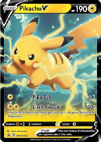 Carta Pokémon Pikachu V Grande Promo + Brindes