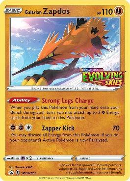 Pokemon zapdos de galar