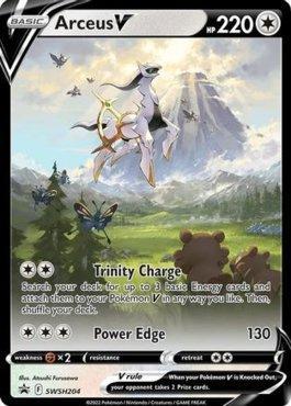 Carta promocional 'Arceus V' de Pokémon Legends: Arceus disponível