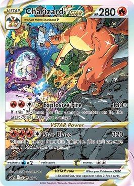 Carta Pokémon Charizard V Astro Astros Cintilantes Original