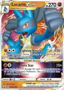 📦 Abro Caja LUCARIO V Astro 🐺 Cartas Pokémon Astros Brillantes ⭐️