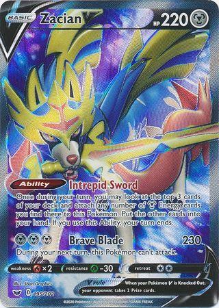 Zacian V Foil Pokémon Carta Em Português 16/25