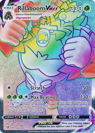 Carta Pokemon Vmax Rainbow