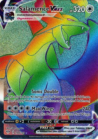 Carta Pokemon Vmax Rainbow