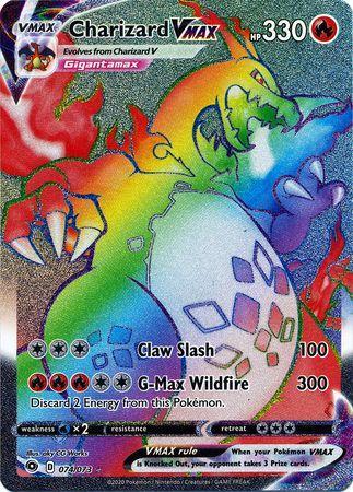 Carta Pokemon Vmax Rainbow