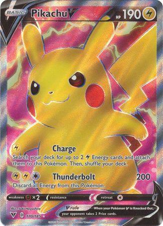 TIREI A CARTA MAIS RARA PIKACHU V regular da coleção Voltagem