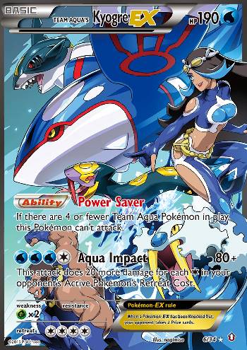 Kyogre-EX da Equipe Aqua / Team Aquas Kyogre-EX (#6/34)