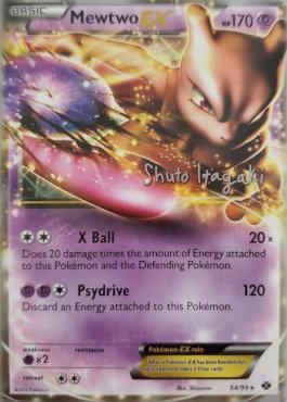 Carta Pokemon Mega Mewtwo Y Full Art / Cartinha Mega Mewtwo