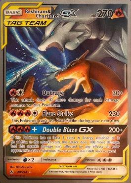 Minha melhor carta gigante reshiram e Charizard GX aliados