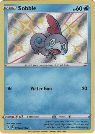 Sobble (carta normal e versão Golpe Fluido) - Pokémon TCG Cards (original  em português)