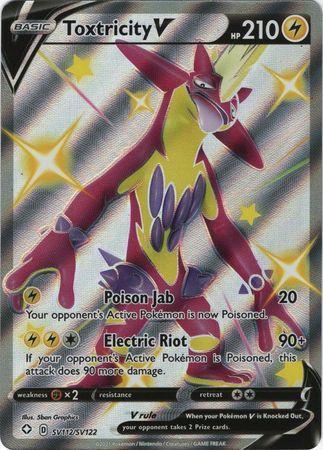 Carta Pokémon Toxtricity Vmax Shiny Destinos Brilhantes