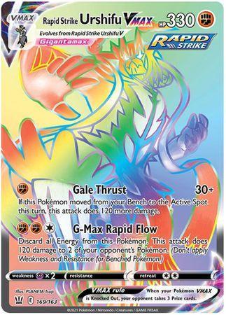 Carta Pokémon Urshifu vmax Vmax c/ Muita Vida Hp Alto + Brinde em