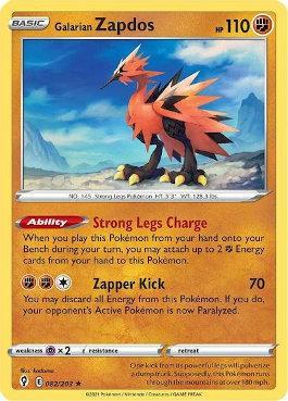 Zapdos de Galar / Galarian Zapdos (#82/203) - Epic Game - A loja de card  game mais ÉPICA do Brasil!