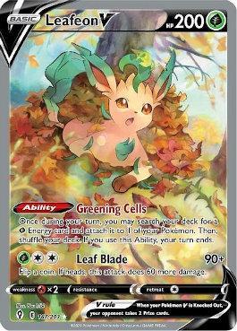 Leafeon-V (167/203), Busca de Cards