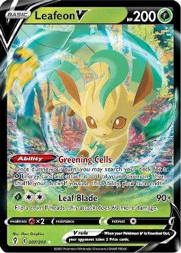 Carta Pokémon Leafeon Vmax Céus Em Evolução