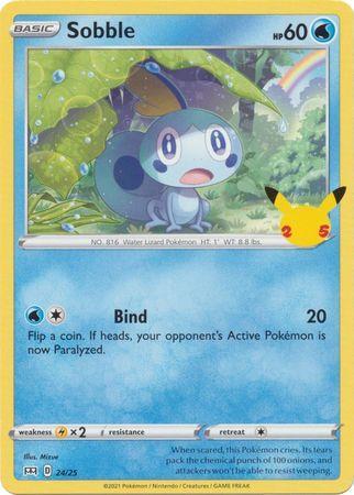 Sobble (carta normal e versão Golpe Fluido) - Pokémon TCG Cards (original  em português)