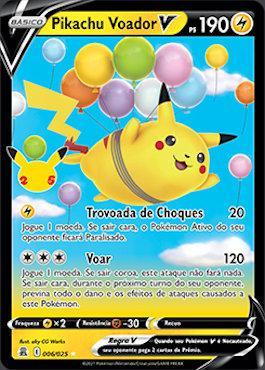 Carta Pokemon Pikachu Voador V Celebrações