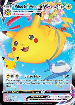 Cartinha Pikachu Pokemon Vmax, V, Gx Card Brilhante Rara